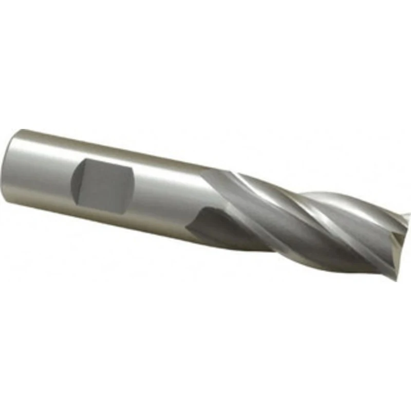 OSG 3/4, 1-5/8 LOC, 3/4 Shank Diam, 3-7/8 OAL, 4 Flute, Cobalt Square End Mill Single End, Uncoated, Spiral Flute, 30...